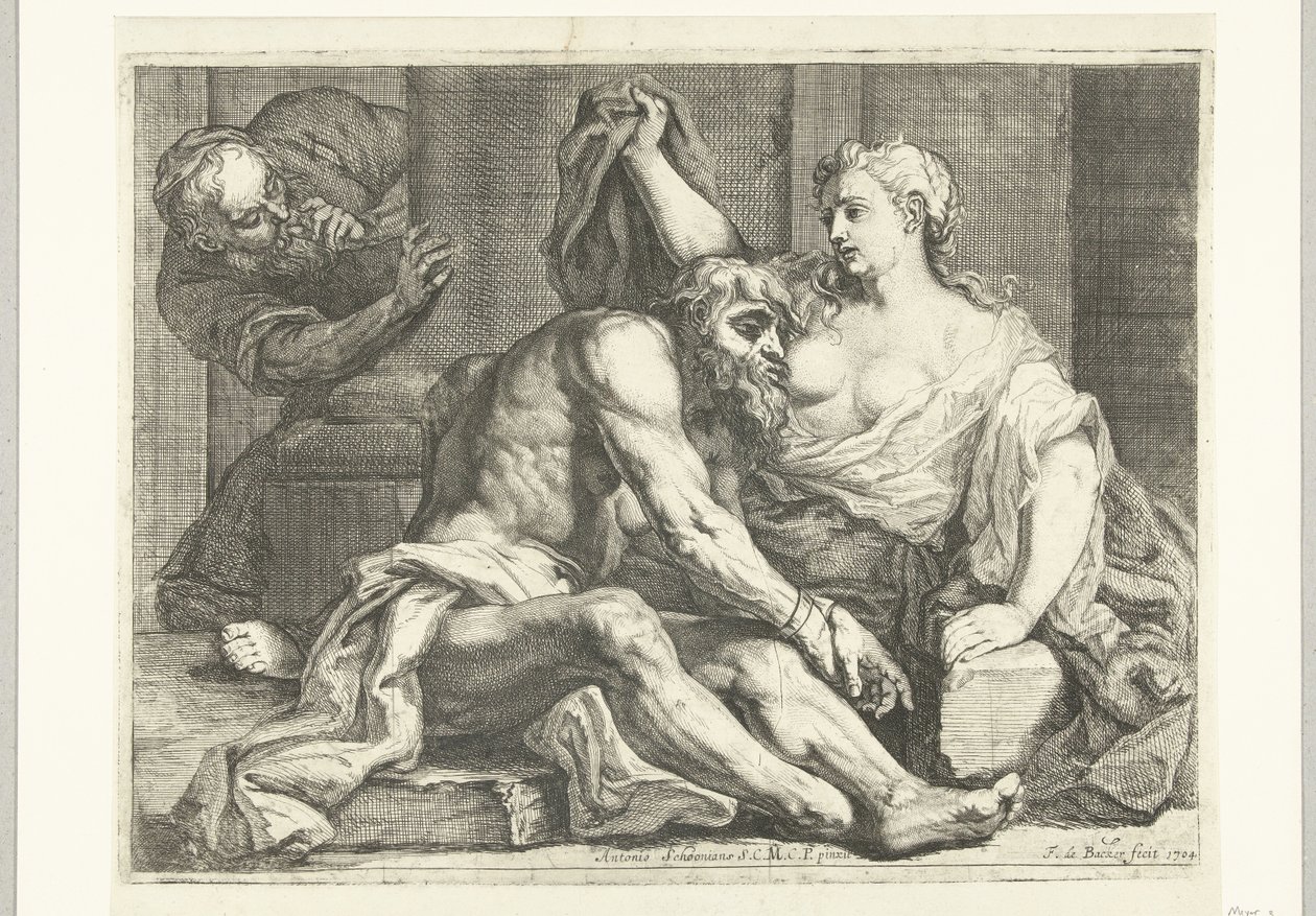 Cimon nourri par Pero - Johannes Frans de Backer