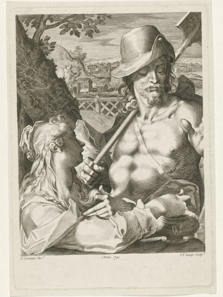 Le Christ apparaît comme jardinier à Marie Madeleine - Johannes Fredericus Lange