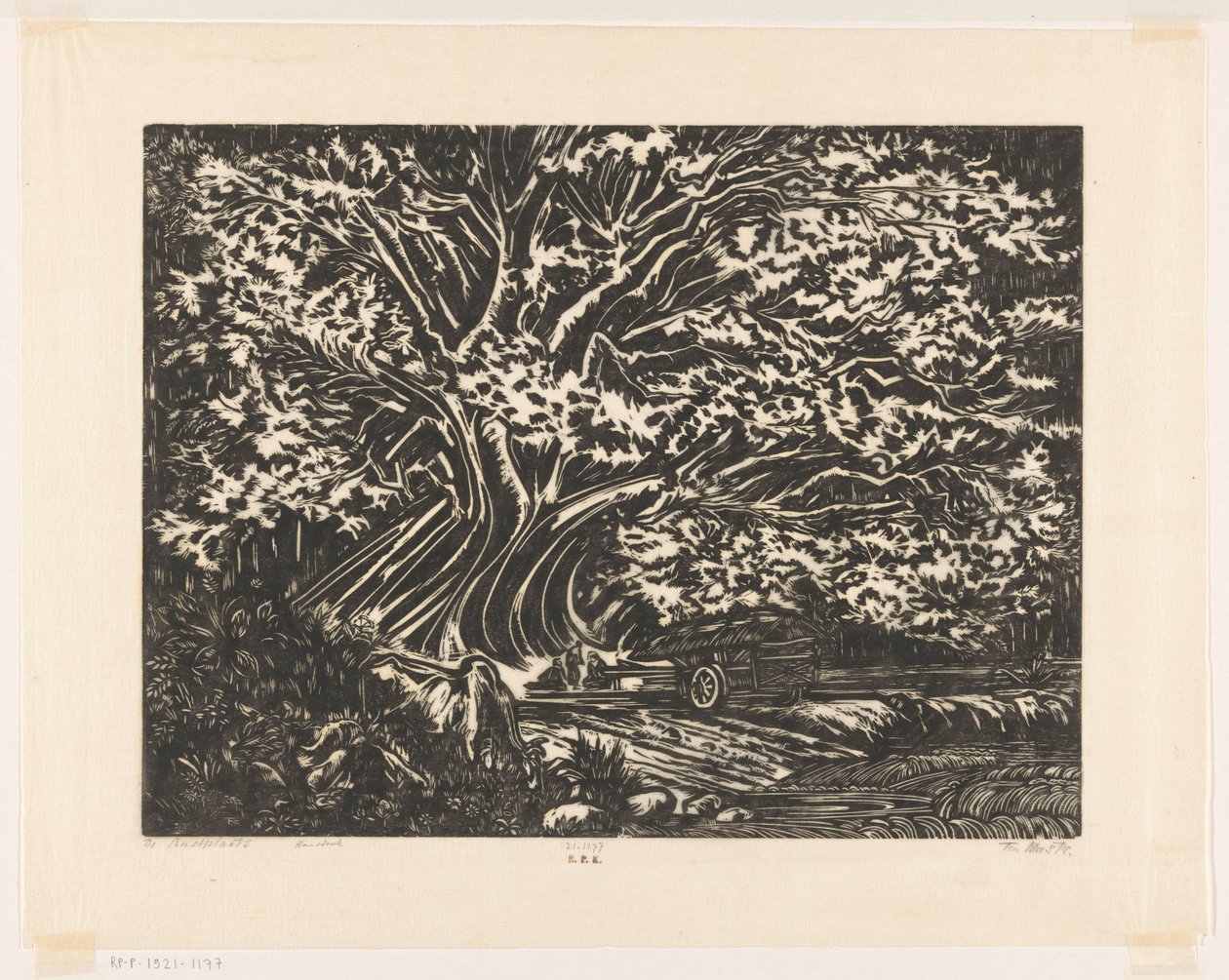 Le lieu de repos - Johannes Frederik Engelbert ten Klooster (signed by artist)