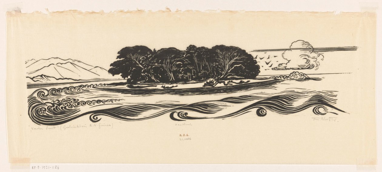 Père Smit, baie de Geelvink, Nouvelle-Guinée néerlandaise - Johannes Frederik Engelbert ten Klooster (signed by artist)