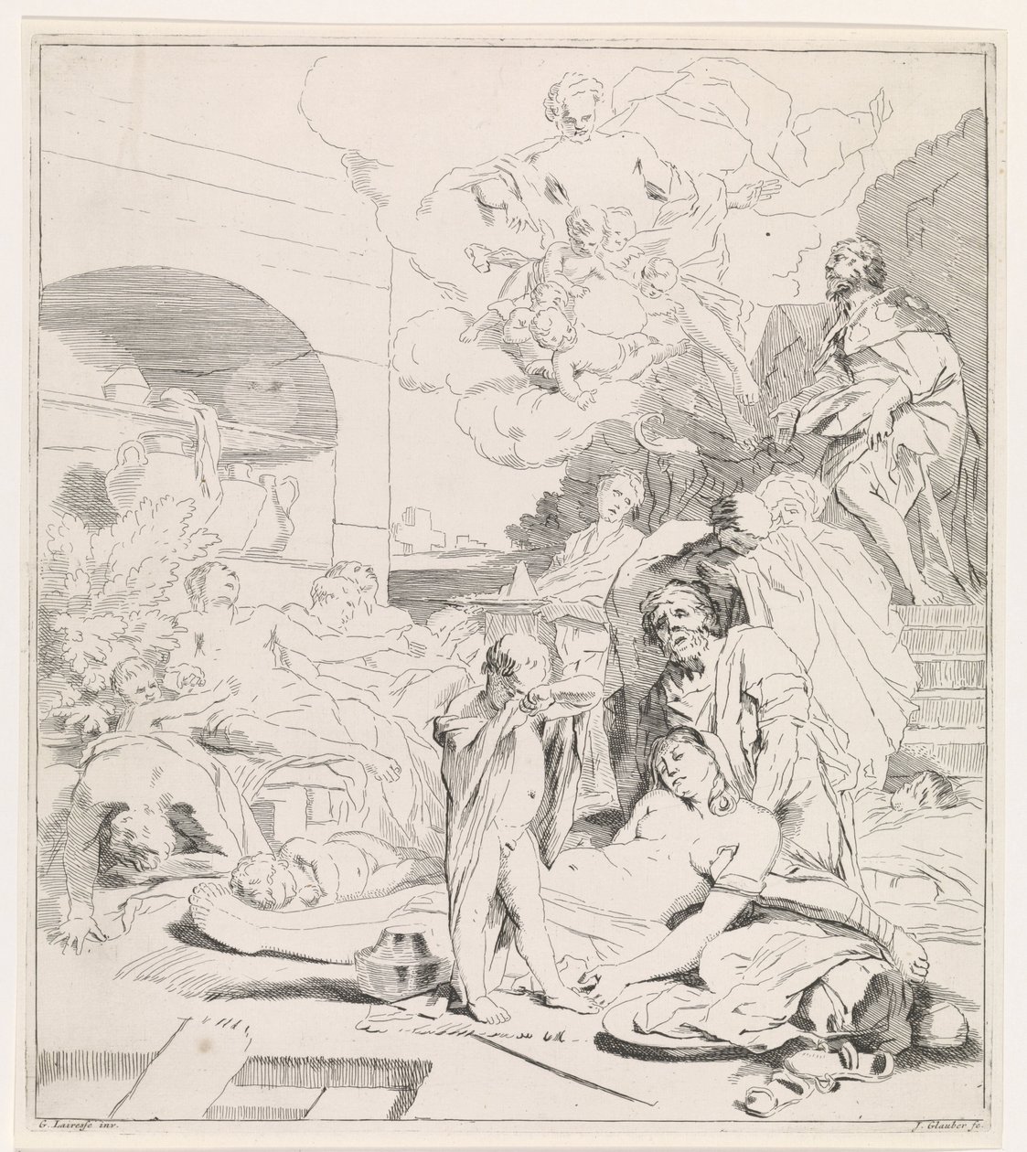 Supplication de saint Roch (Représentations bibliques, mythologiques et allégoriques) - Johannes Glauber