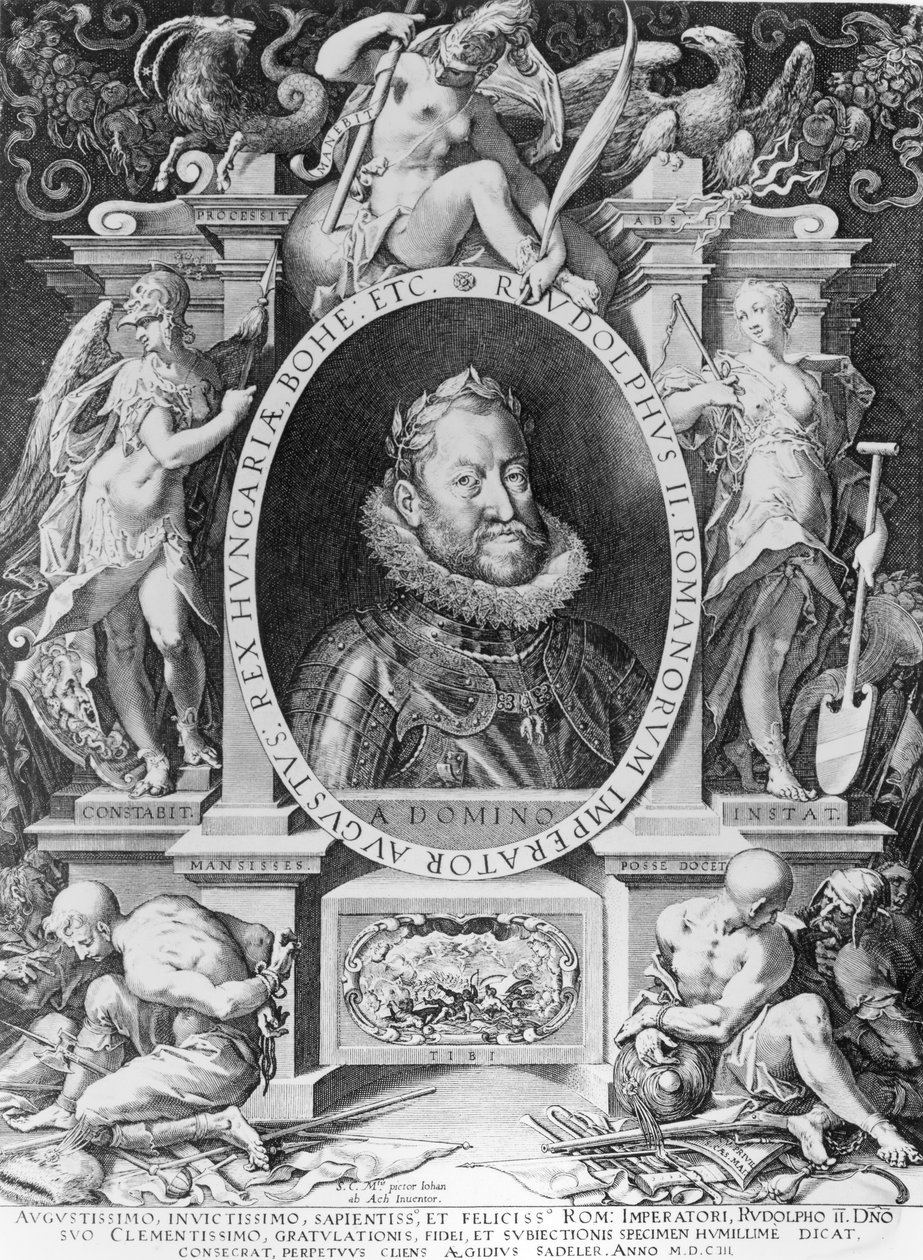 Portrait de Rodolphe II (1576-1612) - Johannes Hausser von Ach