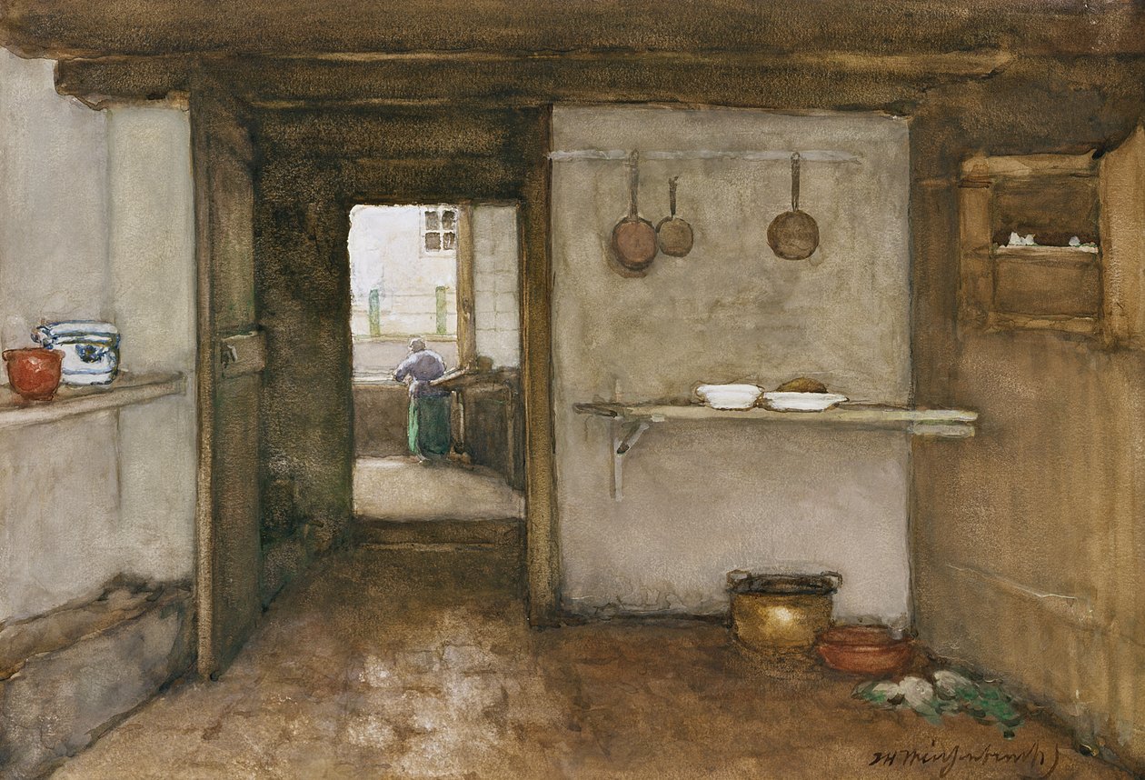 Intérieur de Cuisine, vers 1899 - Johannes Hendrik Weissenbruch