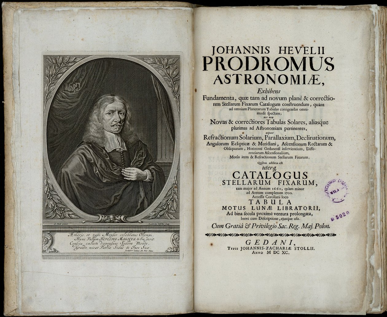 Johannes Hevelius, Prodromus astronomiae - Johannes Hevelius