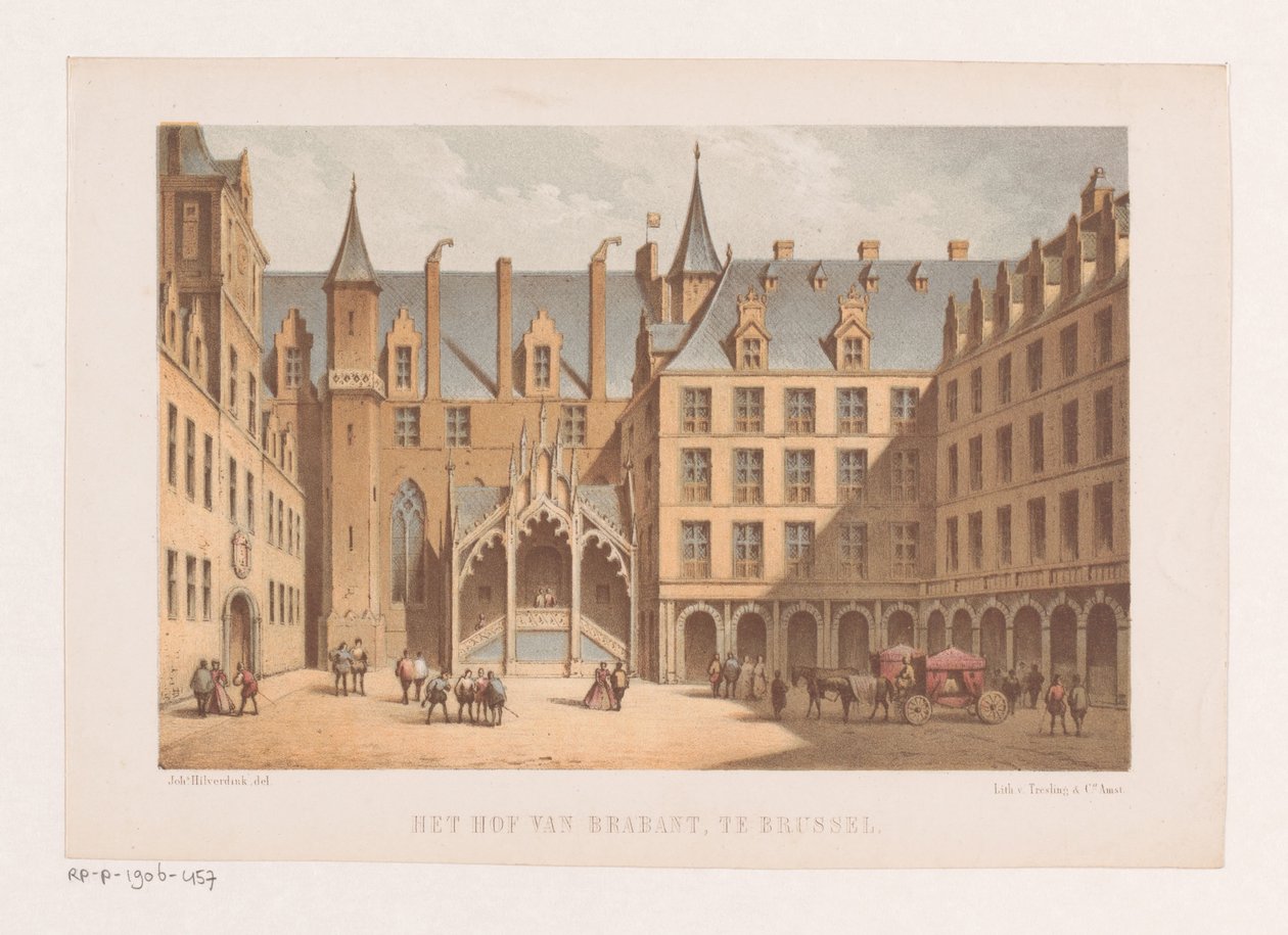 Cour du Palais sur le Koudenberg - Johannes Hilverdink