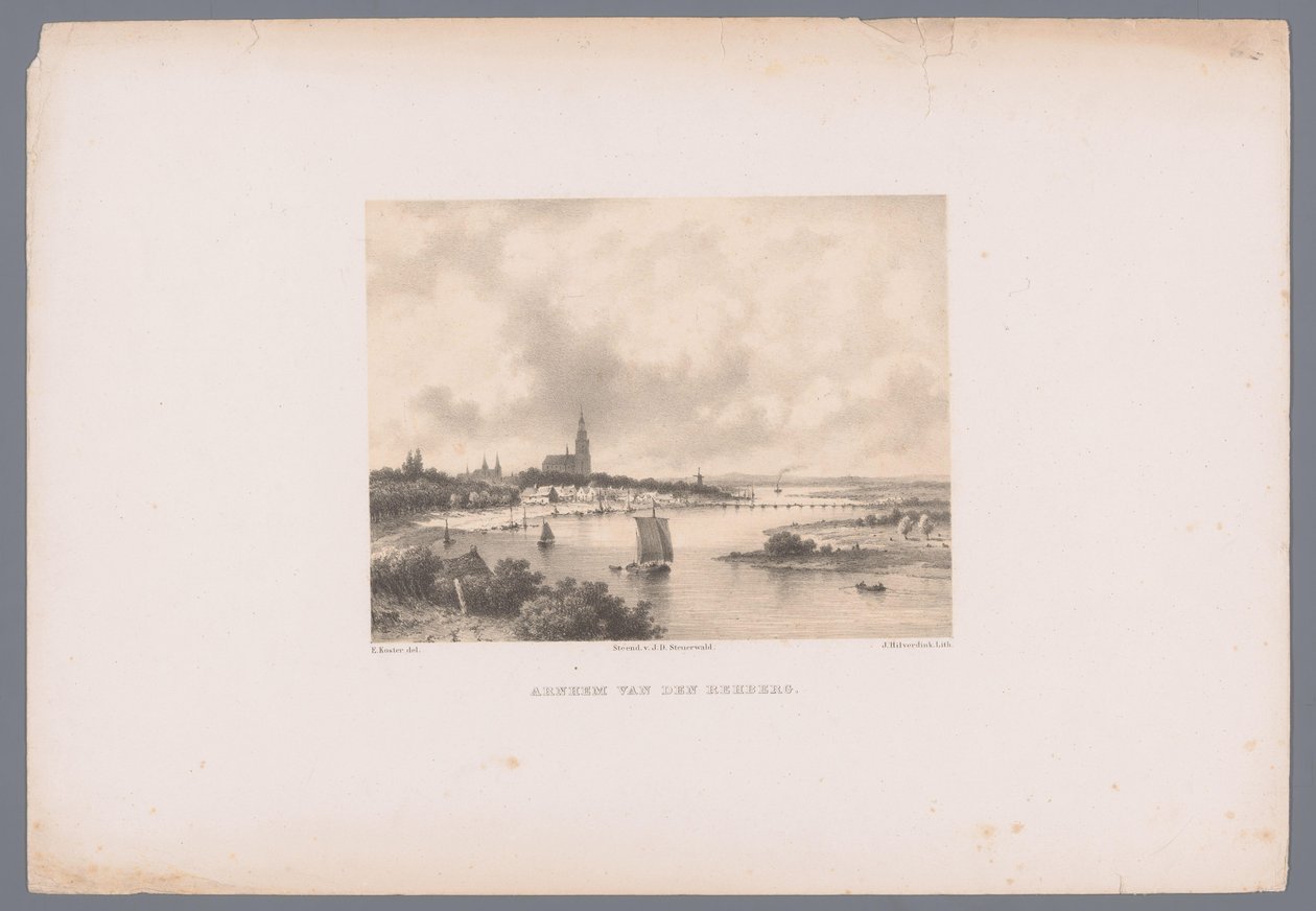 Vue sur Arnhem depuis le Rehberg - Johannes Hilverdink