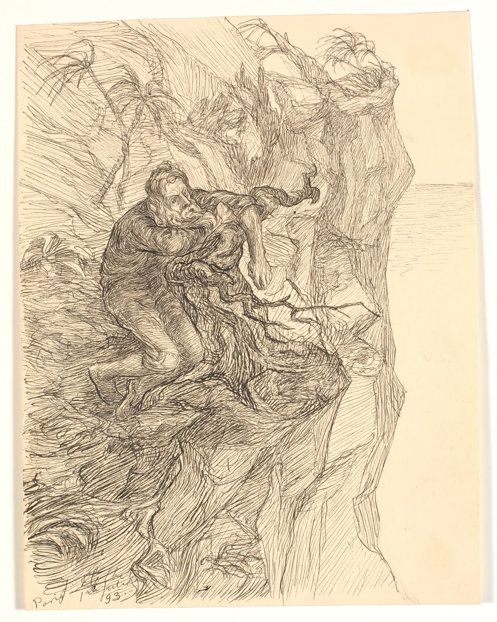 Illustration pour Alfred Tennyson "Enoch Arden" - Johannes Holbek
