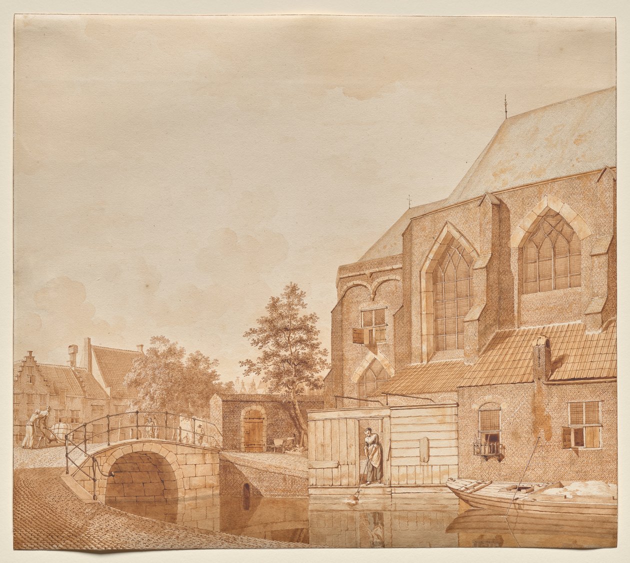 Vue de la Nieuwe Kerk, Delft - Johannes Huibert Prins