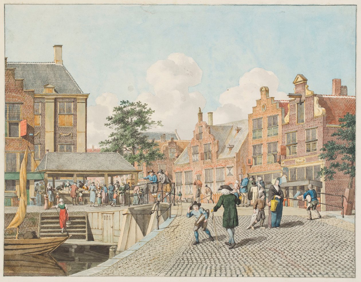 Vue urbaine hollandaise - Johannes Huibert Prins