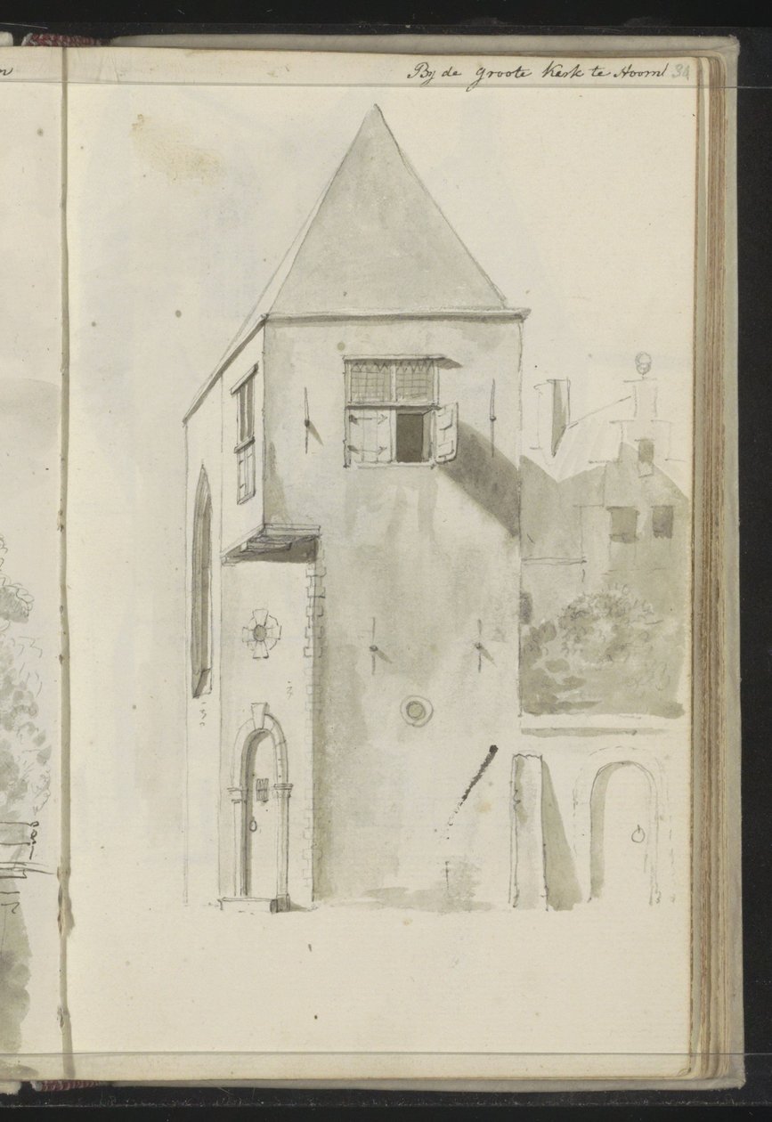 Vue de la ville près de la Grande Église à Hoorn - Johannes Huibert Prins