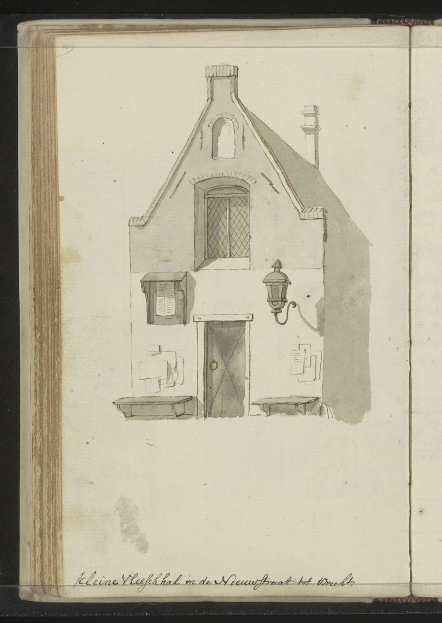 Façade de la Petite Halle aux Viandes sur la Lange Nieuwstraat à Utrecht - Johannes Huibert Prins