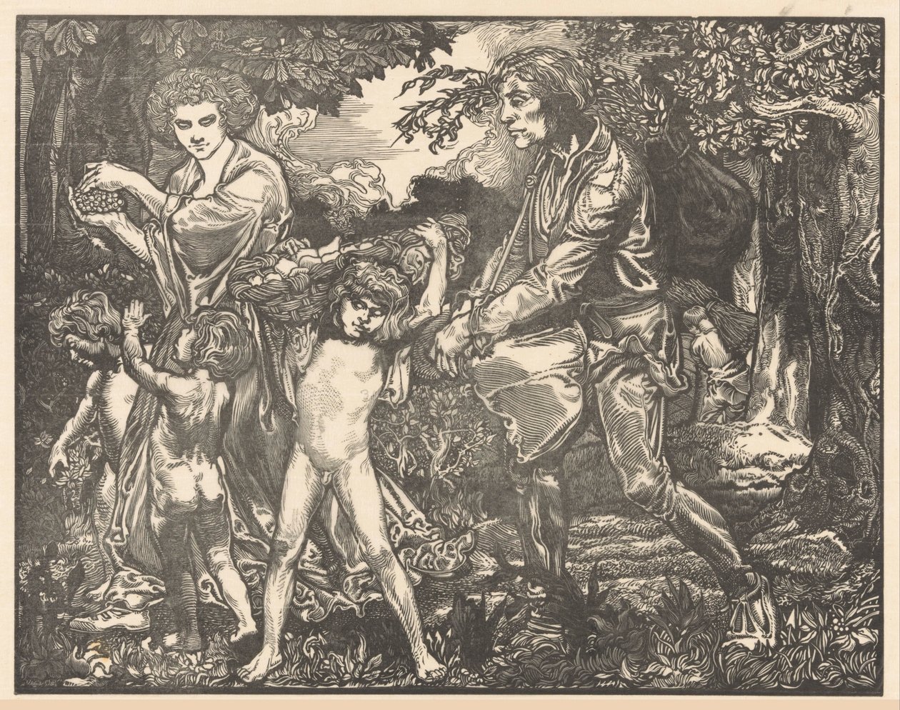 Récolte de fruits - Johannes Josephus Aarts (signed by artist)