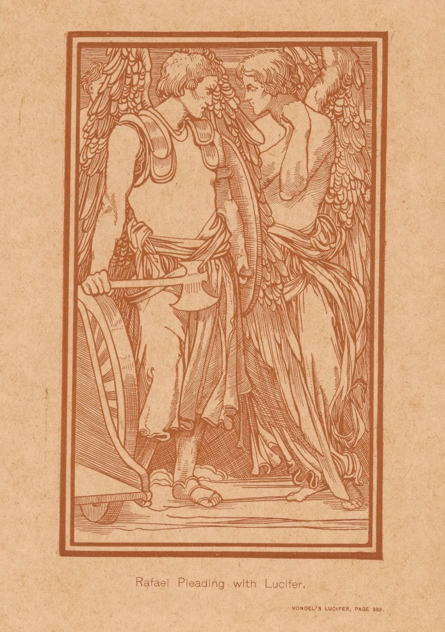 Raphaël essayant de raisonner Lucifer - Johannes Josephus Aarts