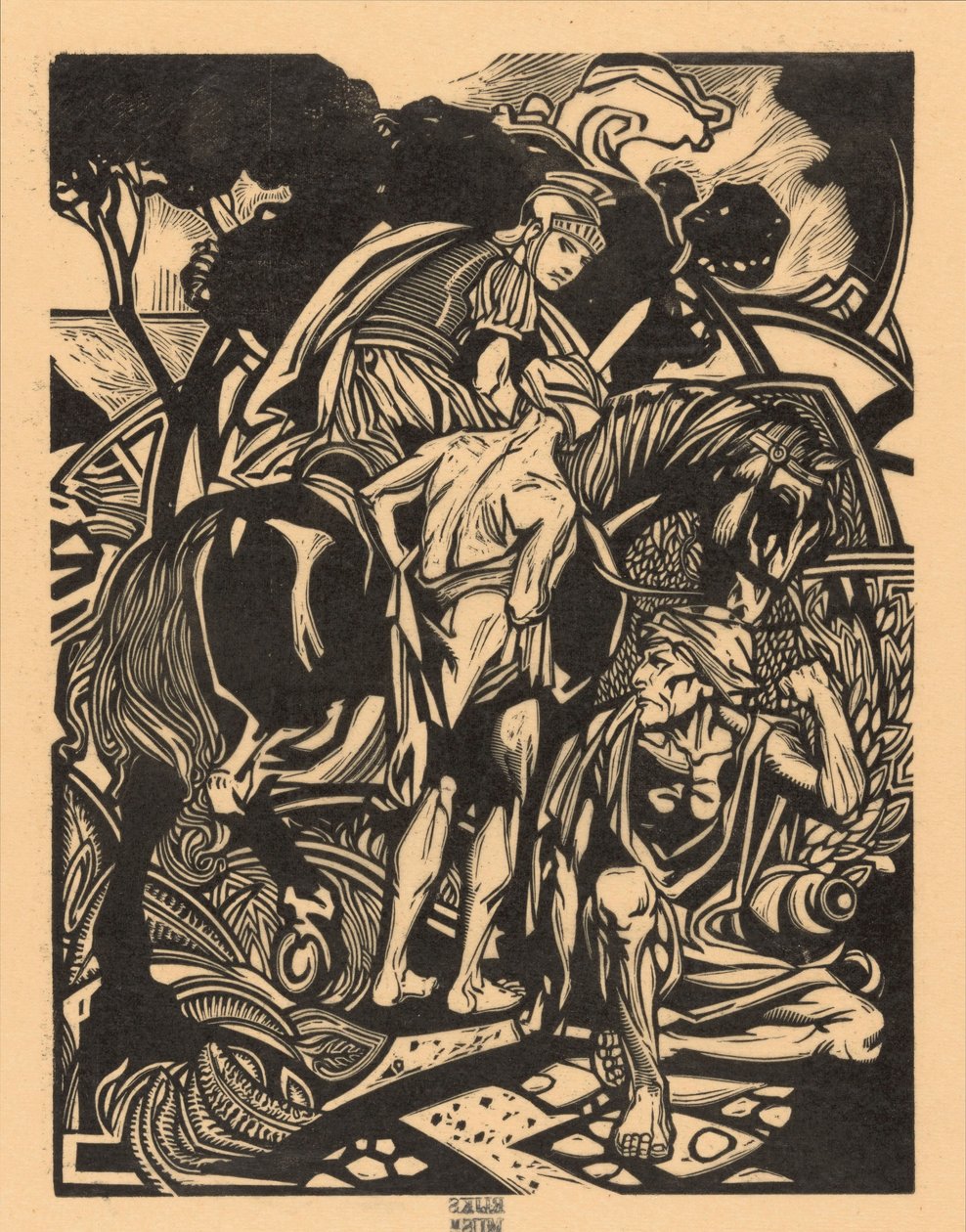 Cavalier romain à cheval - Johannes Josephus Aarts