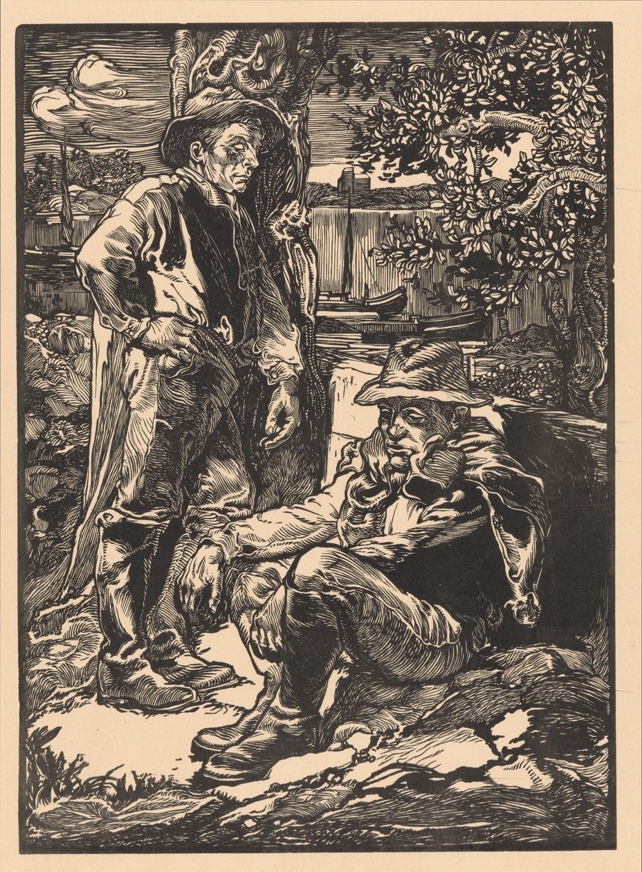 Travailleurs de polder au repos - Johannes Josephus Aarts