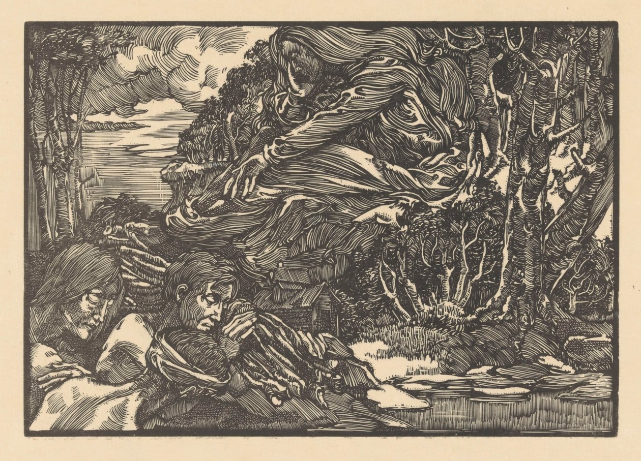 Apparition dans la forêt - Johannes Josephus Aarts