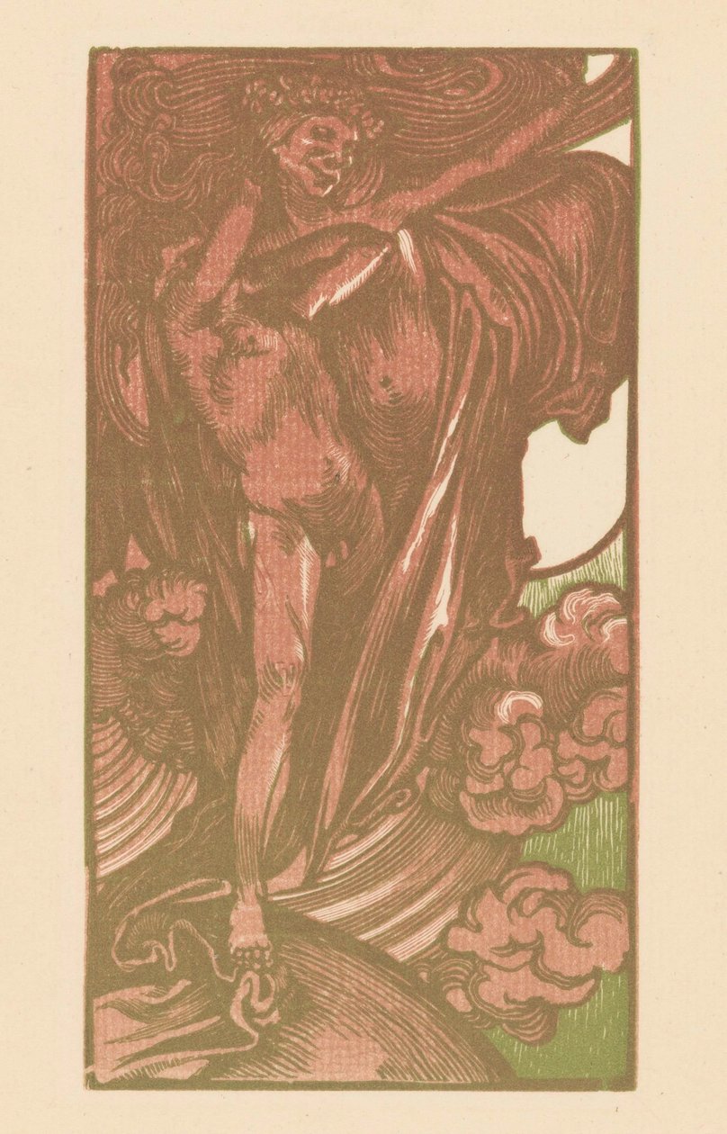 Femme et garçon dans les nuages - Johannes Josephus Aarts