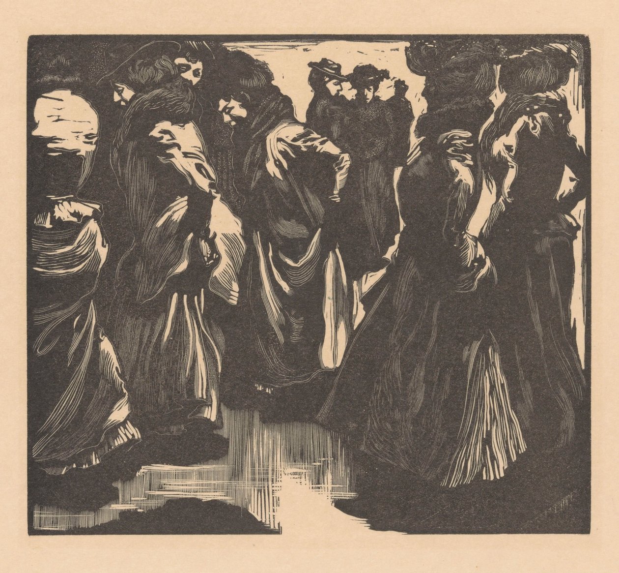 Femmes sous la pluie - Johannes Josephus Aarts
