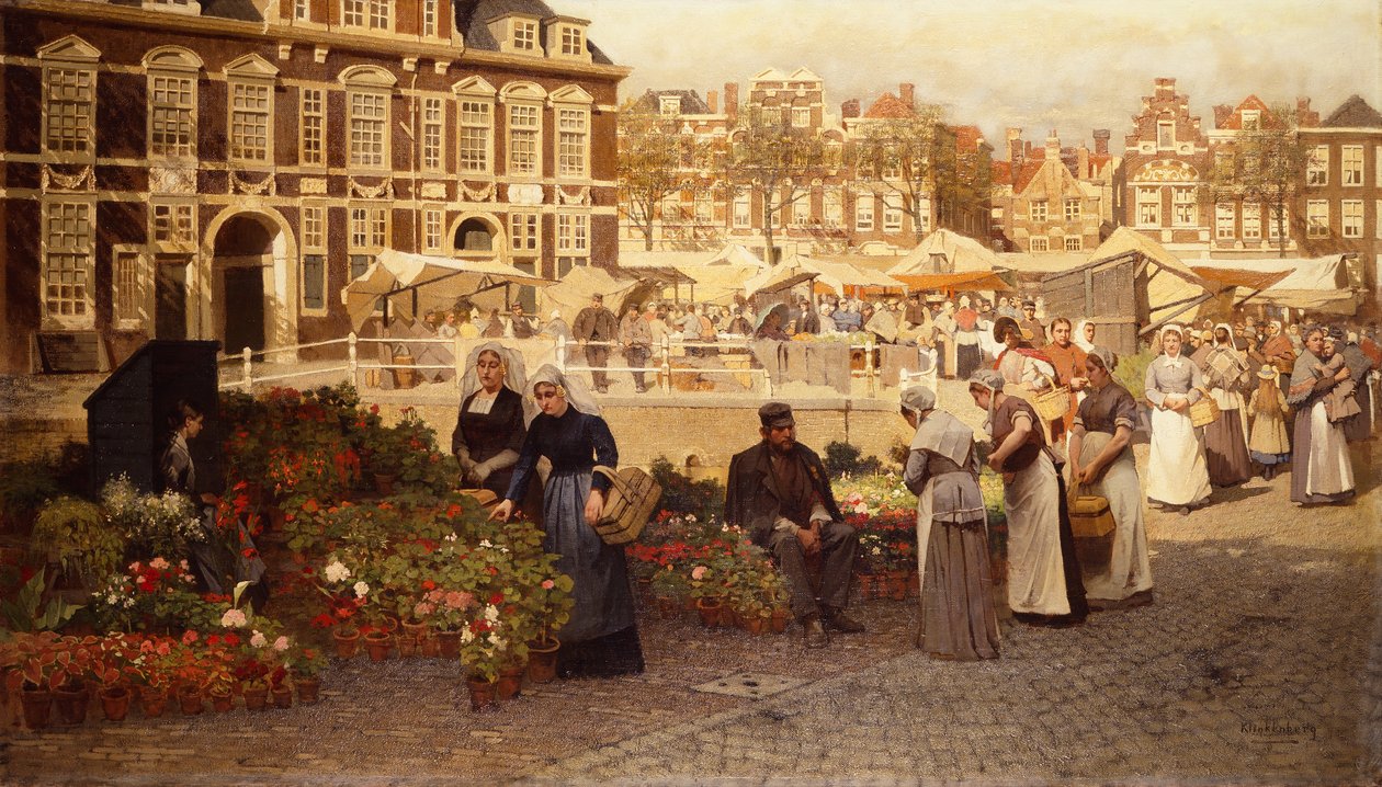 Marché aux fleurs de La Haye - Johannes Karel Christian Klinkenberg