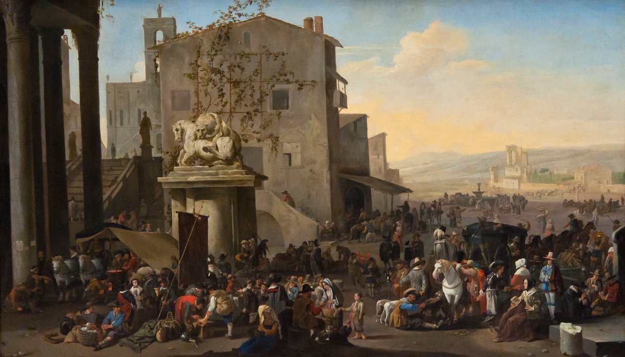 De Campo Vaccino ( Forum Romanum) te Rome - Johannes Lingelbach