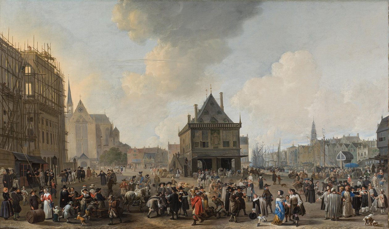 La place du Dam, vue du nord, avec l