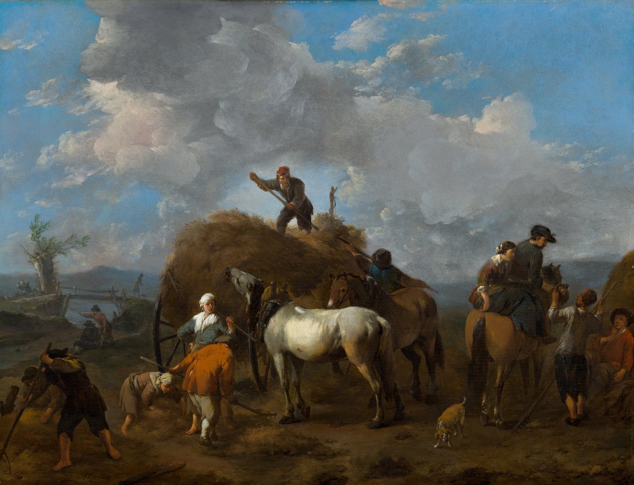 Récolte du foin - Johannes Lingelbach