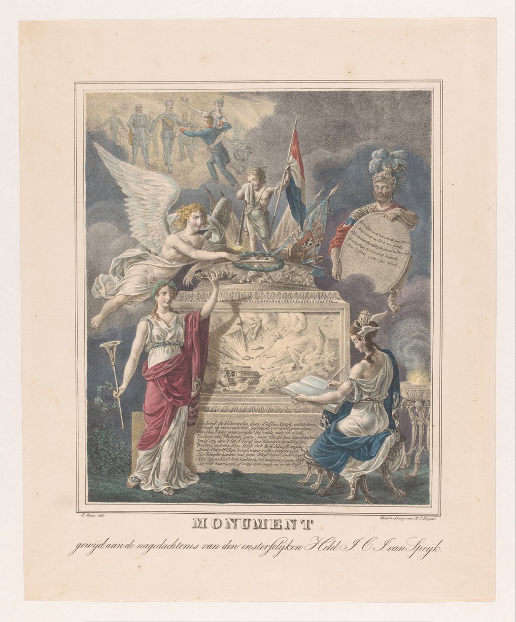 Monument funéraire allégorique pour Jan Carel Josephus van Speijk - Johannes Steyn