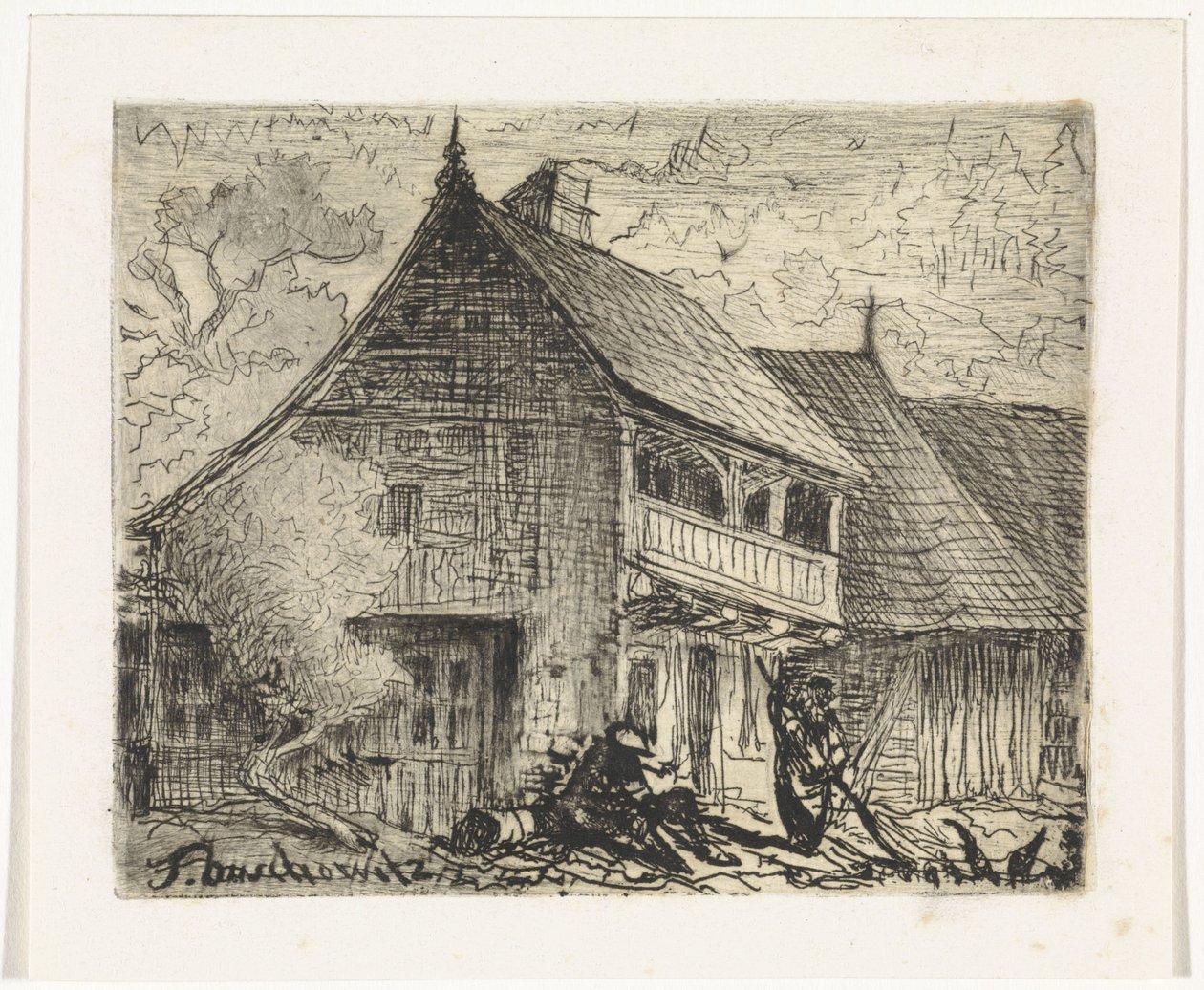 Petite maison à Auschowitz en Bohême - Johannes Tavenraat