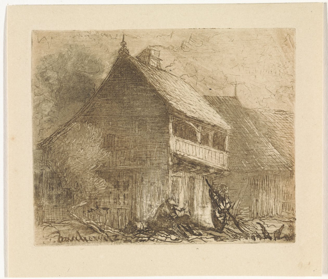 Maison à Auschowitz en Bohême - Johannes Tavenraat