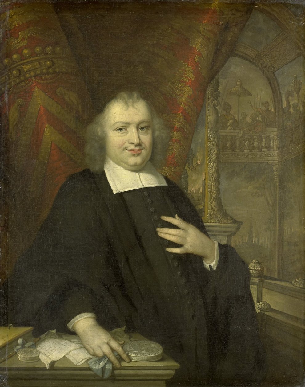 Portrait de Gaspar Fagel, Grand Pensionnaire de Hollande après 1672 - Johannes Vollevens (I) (copy after)