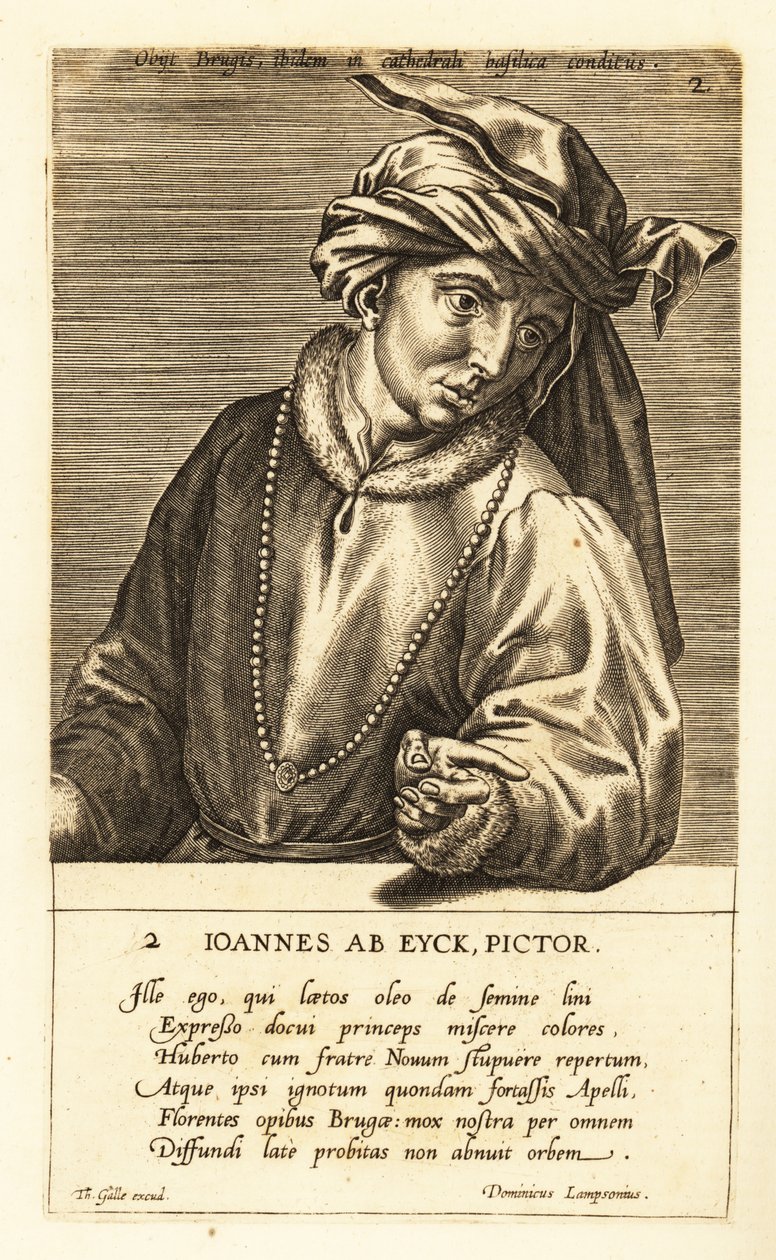 Portrait de Jan van Eyck, peintre néerlandais de l