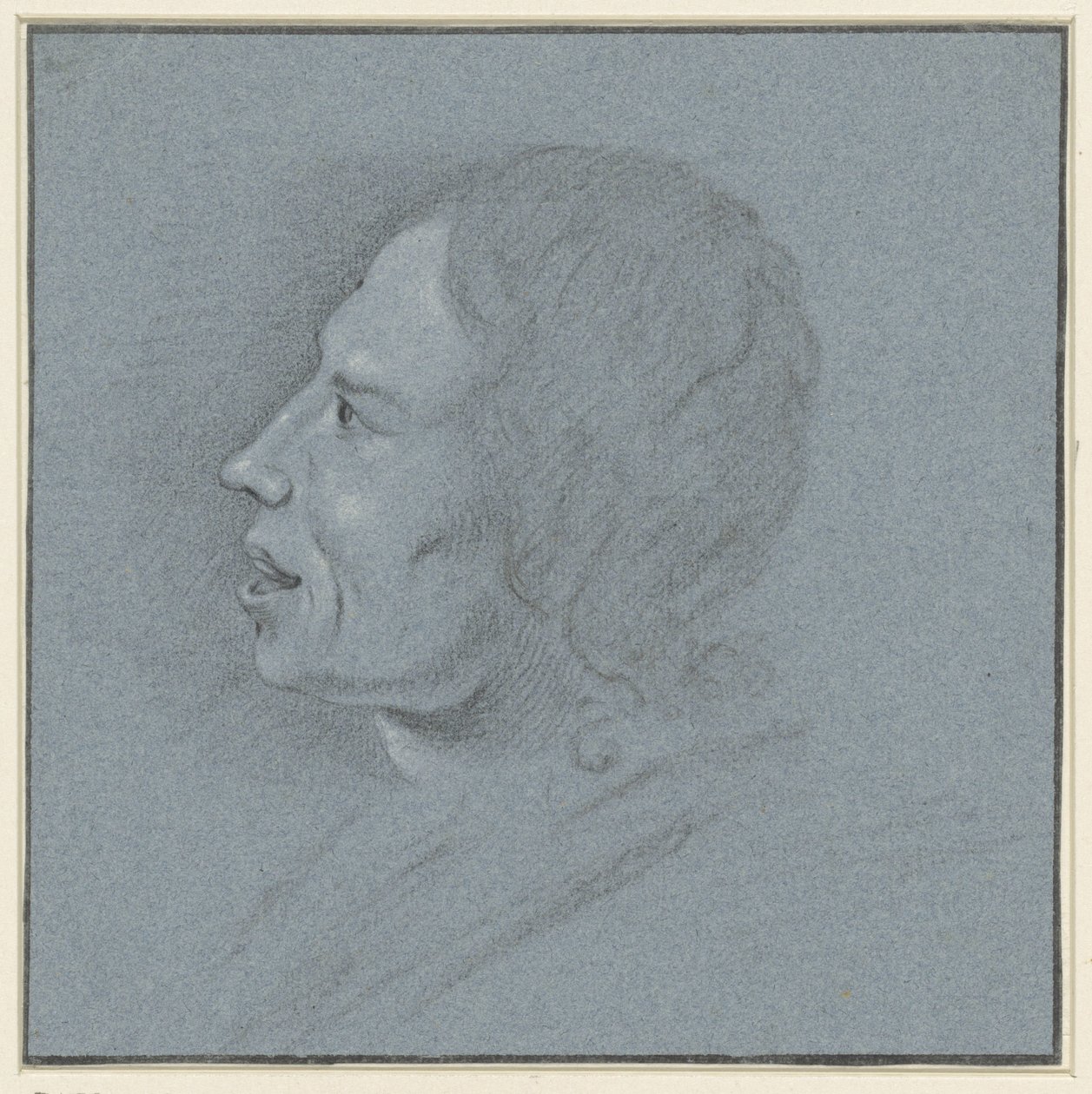 Autoportrait du dessinateur Johannes Ziesenis - Johannes Ziesenis