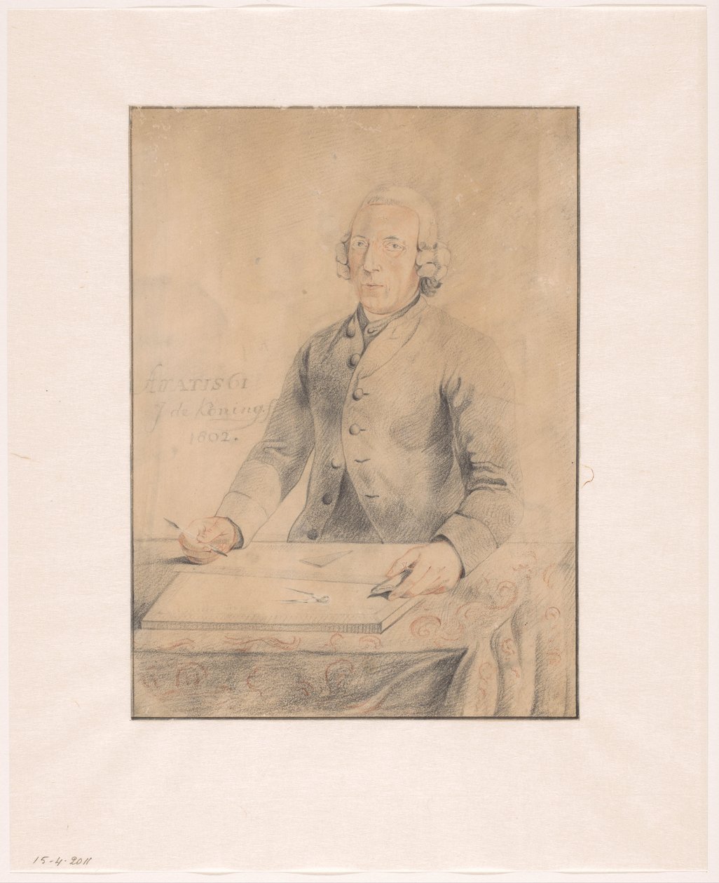 Portrait de Pieter Pickée - Johannes de Koning (signed by artist)