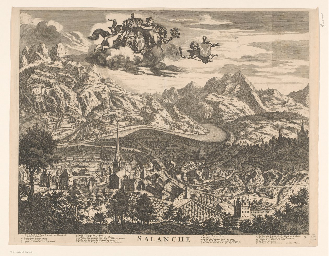 Vue de Sallanches - Johannes de Ram