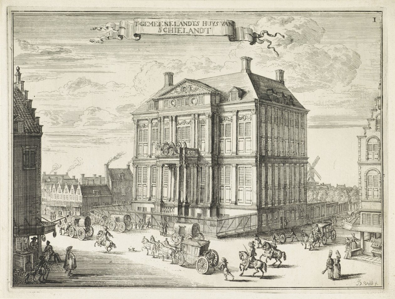 Vue de la Maison Schieland à Rotterdam - Johannes de Vouw