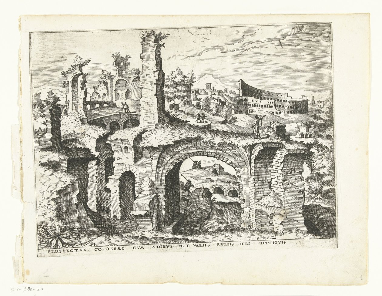 Vue sur le Colisée - Johannes of Lucas van Doetechum (attributed to)