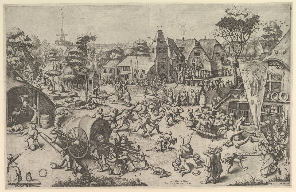 La Kermesse de Saint-Georges, vers 1569, imprimée en 1601 - Johannes van Doetecum I