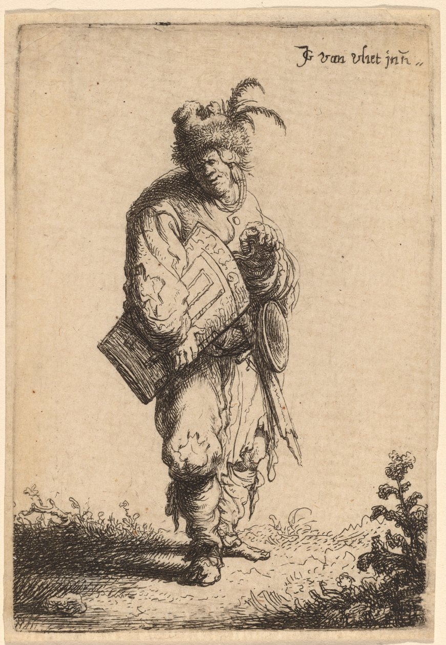Le joueur de vielle - Johannes van Vliet