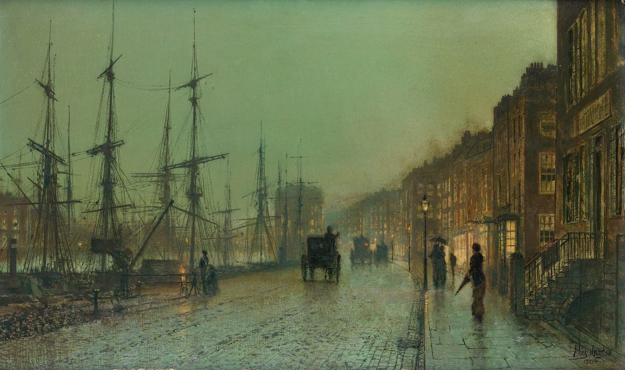 Dock de Glasgow - John Atkinson Grimshaw