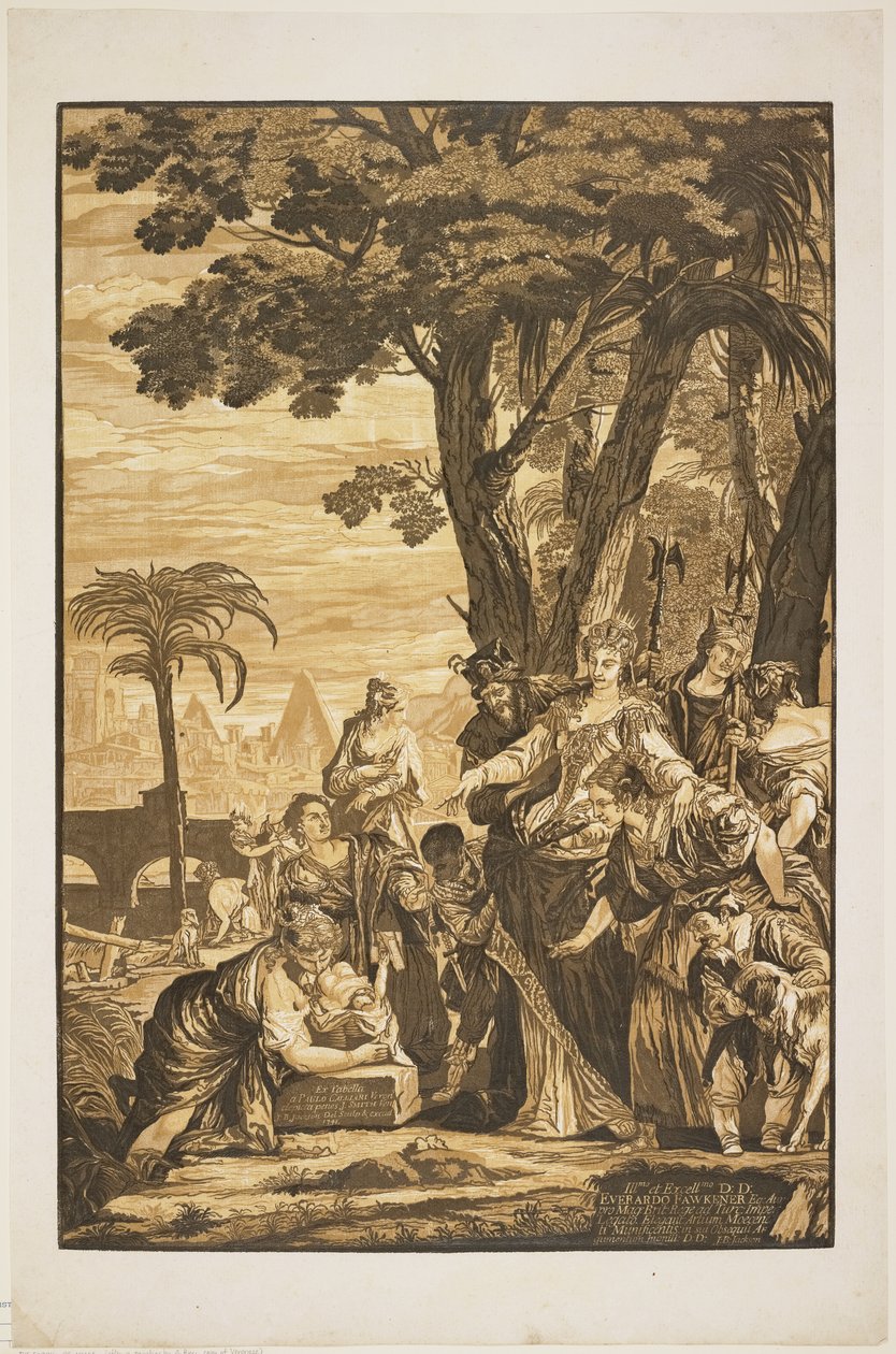 La découverte de Moïse, 1741 - John Baptist Jackson