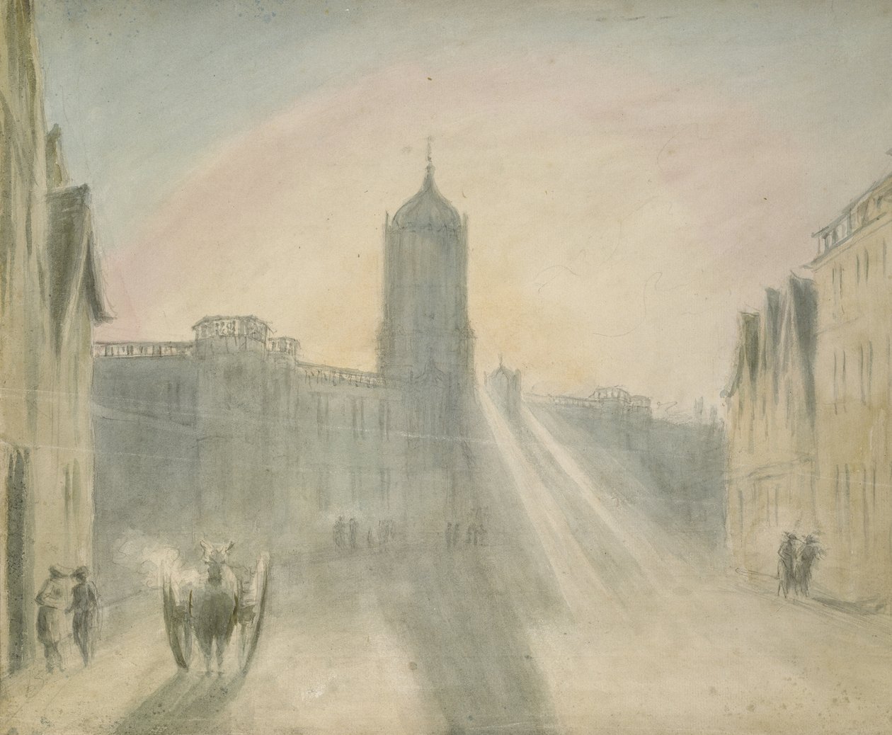 Christ Church depuis St Aldates, 1787 - John Baptist Malchair