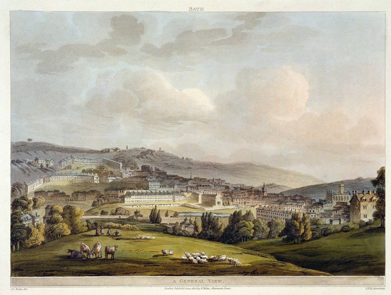 Vue générale de Bath, de 
