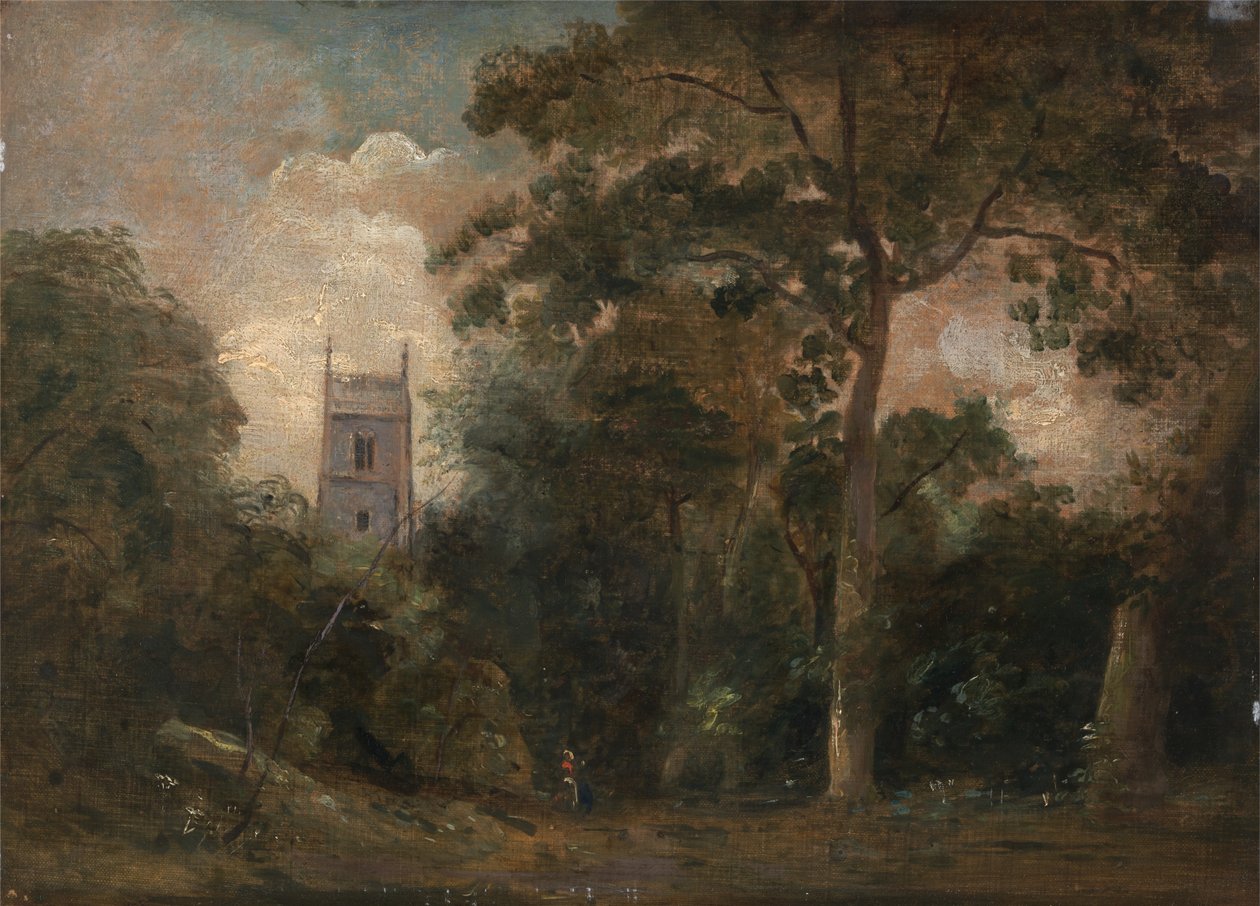 Une église dans les arbres - John Constable