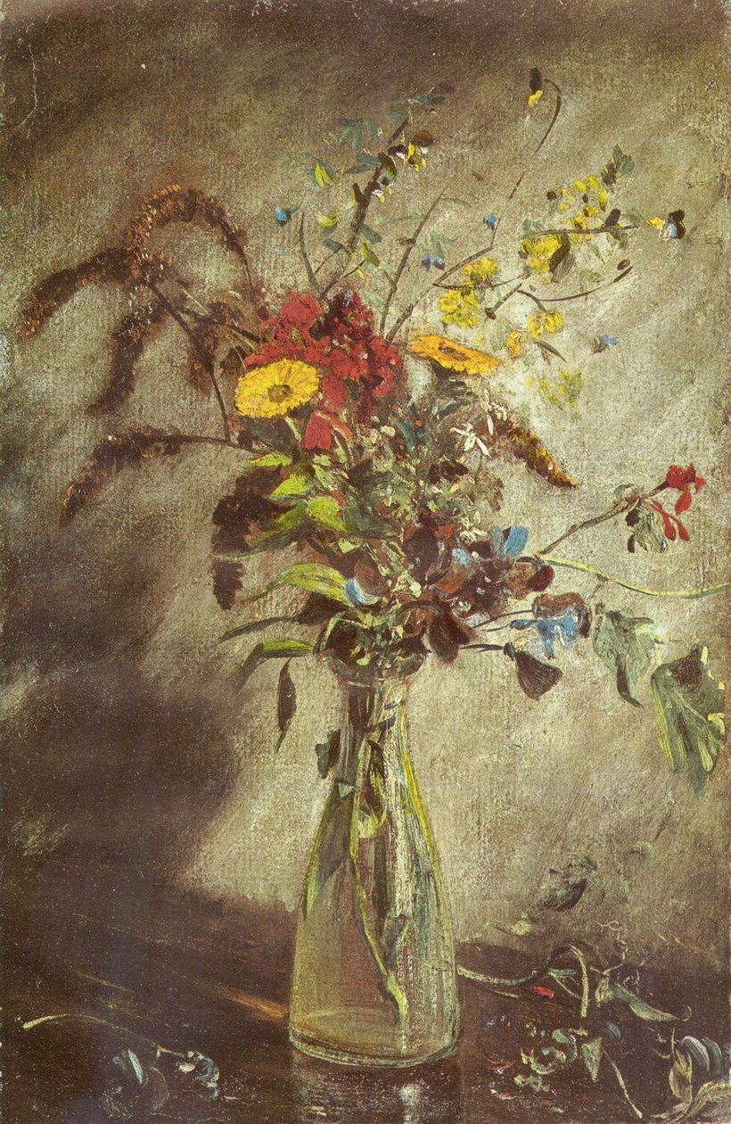 Fleurs dans un vase en verre - John Constable