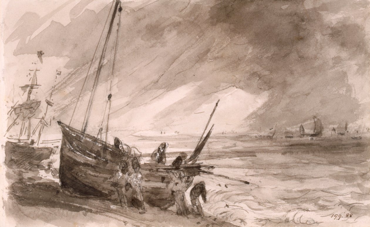 Scène côtière de Brighton, vers 1828 - John Constable
