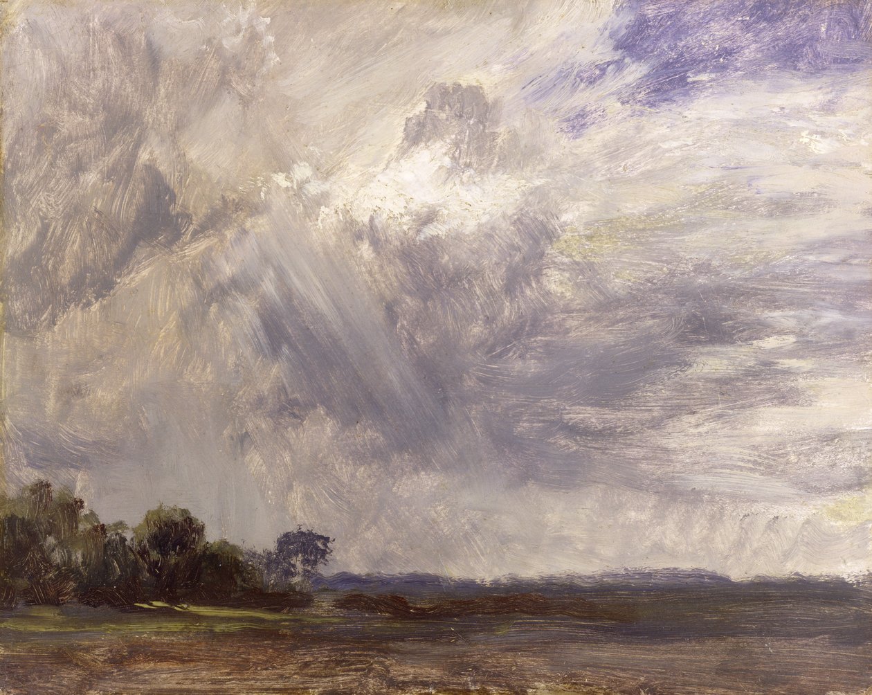 Paysage avec ciel gris venteux, vers 1821-30 - John Constable
