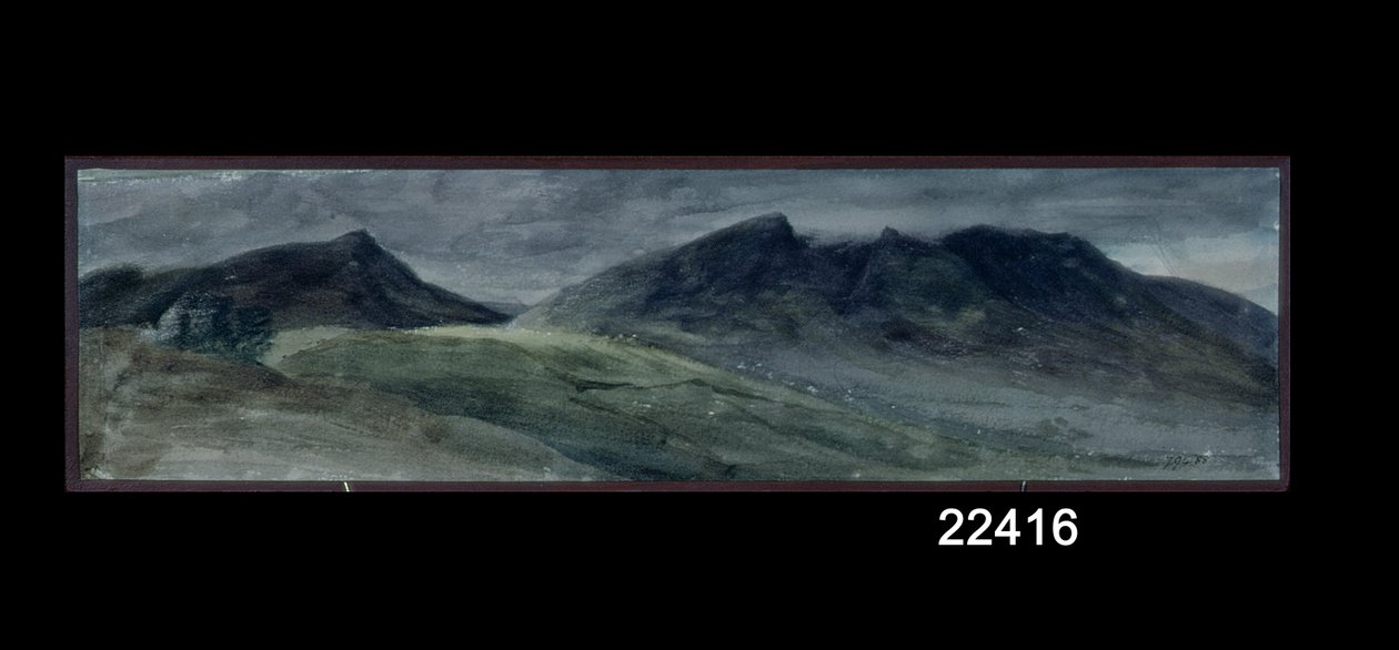 Saddleback et une partie de Skiddaw, de Lonscale Fell, 21 septembre 1806 - John Constable