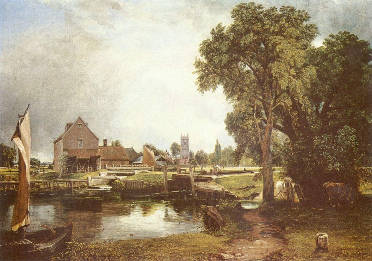 Écluse et moulin à Dedham - John Constable