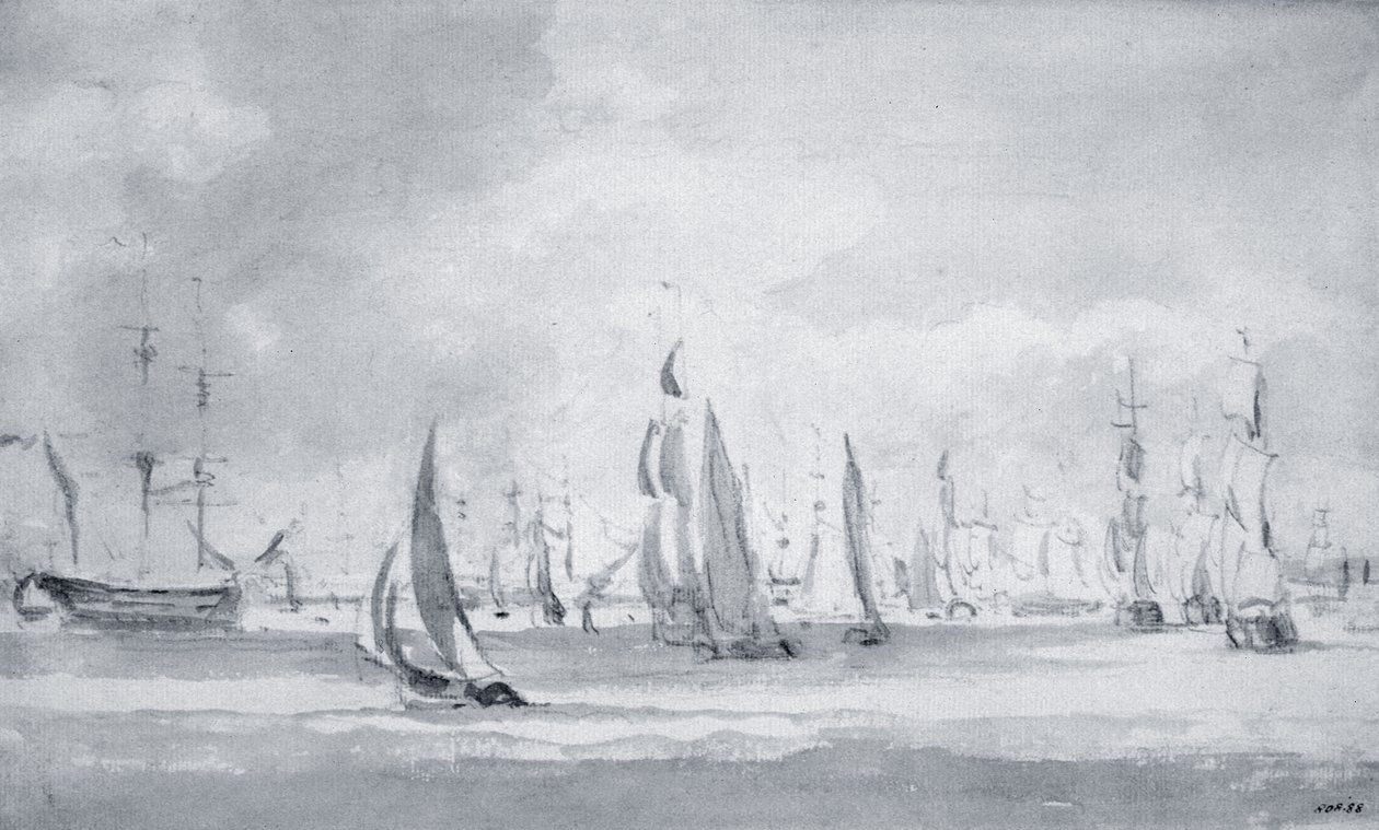 Navires sur la Tamise - John Constable