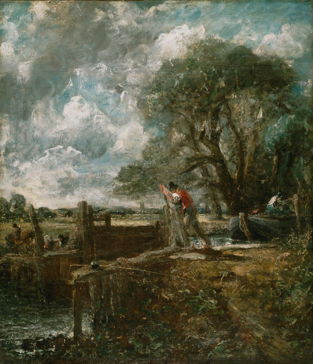 Esquisse pour Un bateau passant une écluse - John Constable